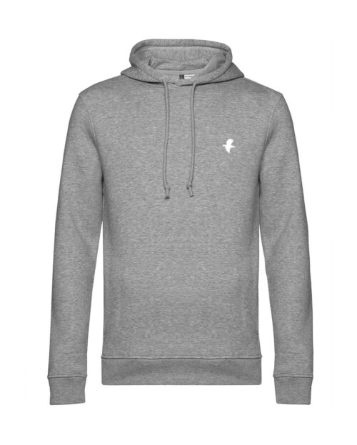 Herren Organic kleiber Hooded Vogel grau
